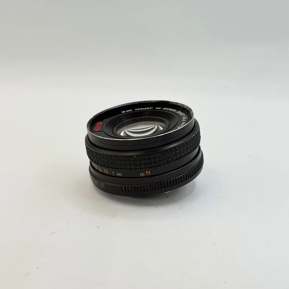 Konica Hexanon AR 40mm f1.8 Pancake Lens Prime with Panagor 55mm UV Filter